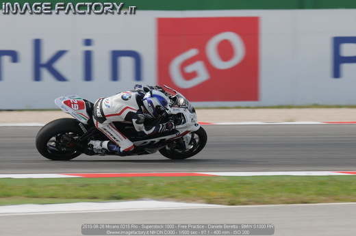 2010-06-26 Misano 0215 Rio - Superstock 1000 - Free Practice - Daniele Beretta - BMW S1000 RR